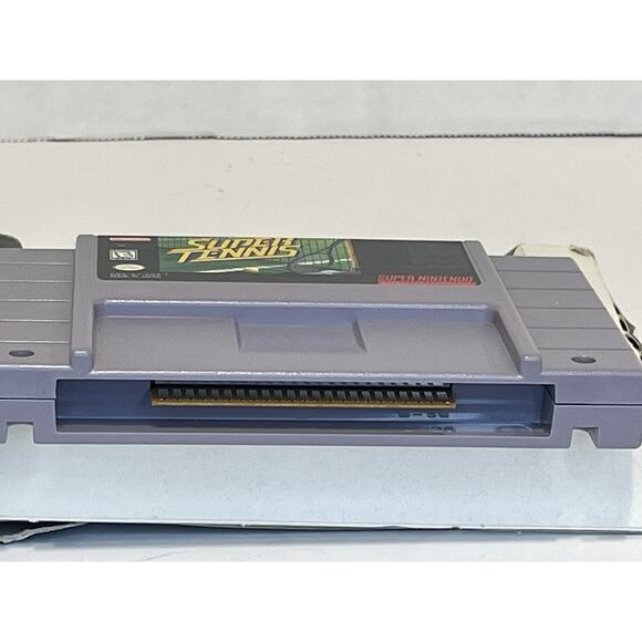Super Tennis SNES Complete in Box CIB Tested Authentic (Box Wear) - Picture 10 of 12
